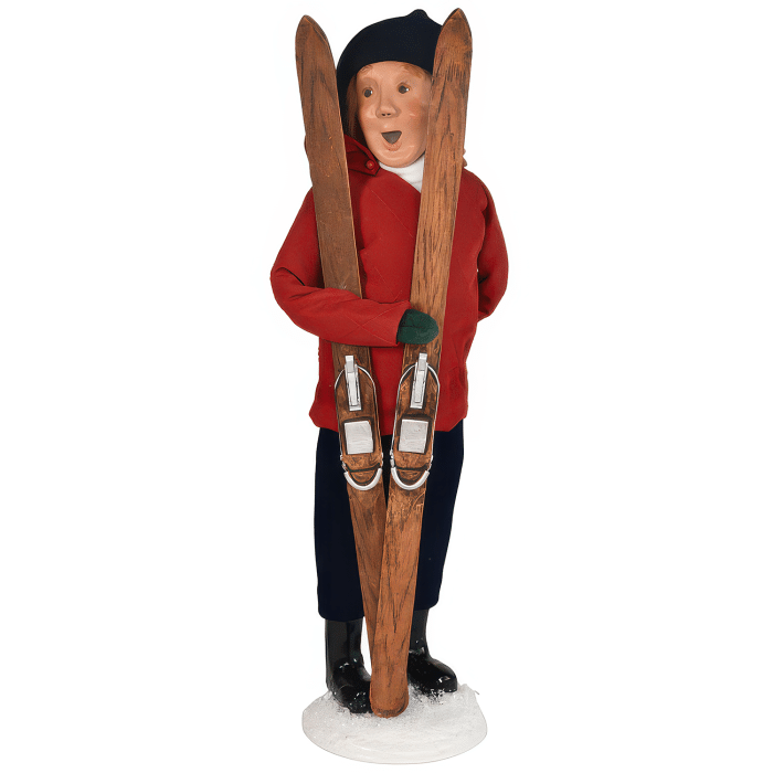 Skiing Sledding Family Byers Choice Ltd Man