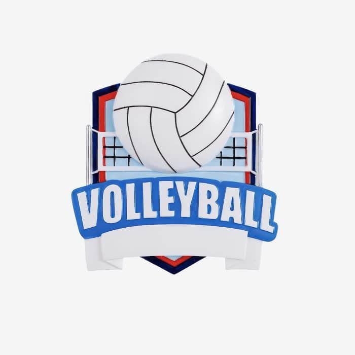 Sports Shields Ornament Personalize Volleyball