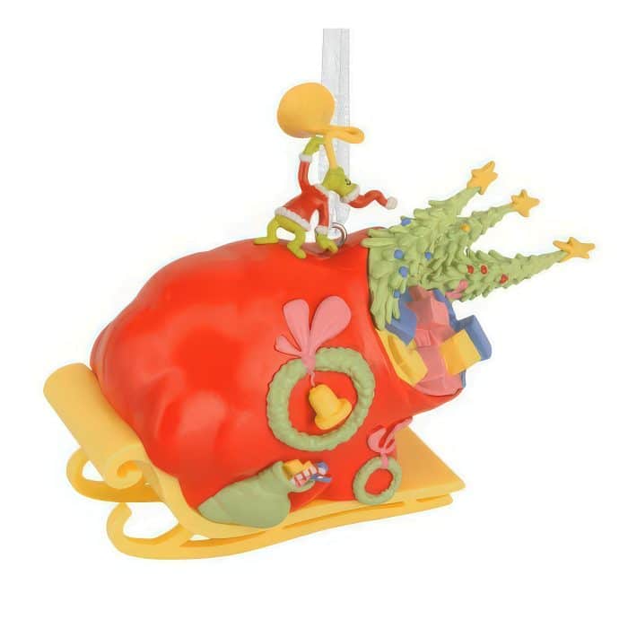 the Grinch Sleigh Ornament