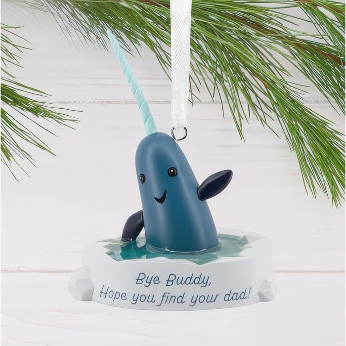 Narwhal Buddy the Elf™ Ornament Glam Shot