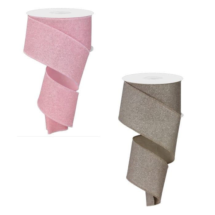 Faux Royal With Fine Glitter Ribbon 25