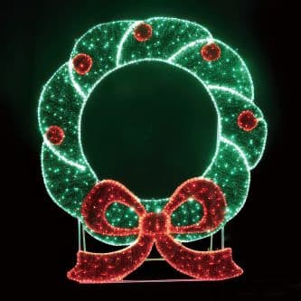 Rope Light Wreath LED 82"