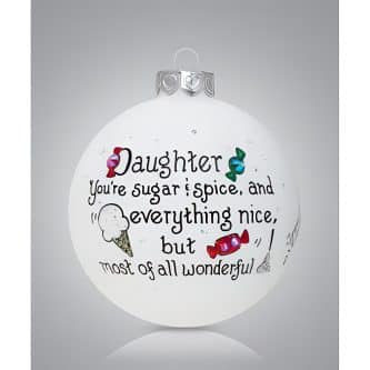 Sweet Daughter Ornament Personalized