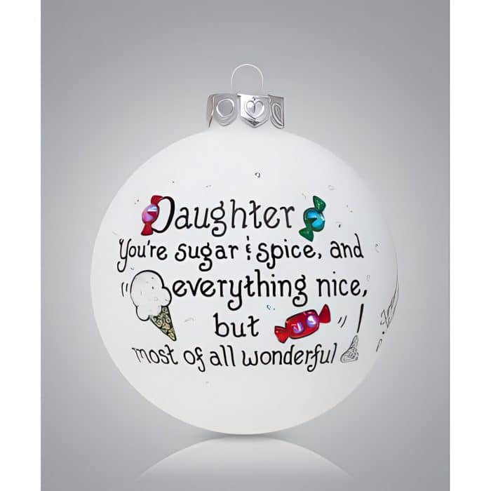 Sweet Daughter Ornament Personalized