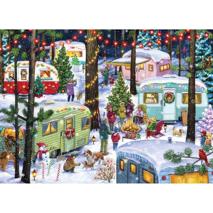 Camping for Christmas Puzzle 1000 Pieces