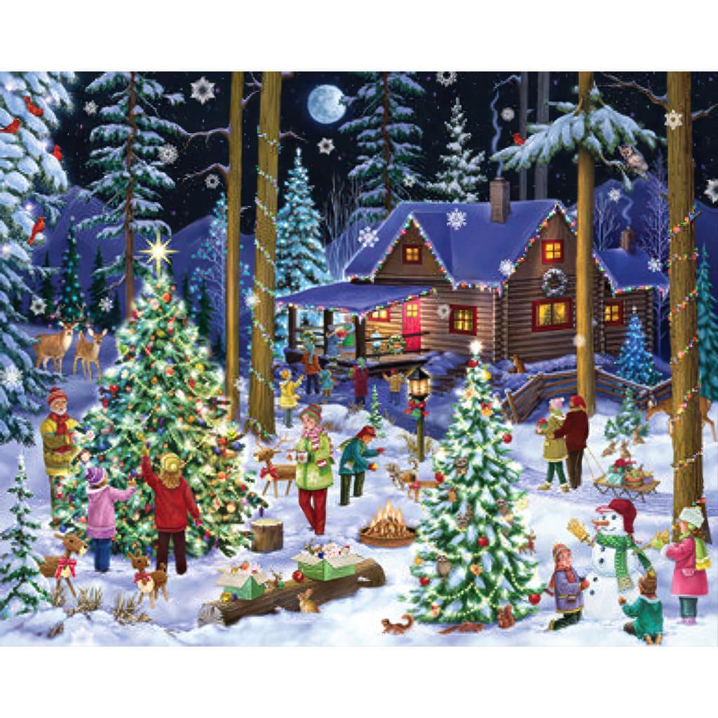 Christmas Retreat Puzzle 1000 Pieces Pic