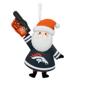 Denver Broncos™ Santa Fan Ornament