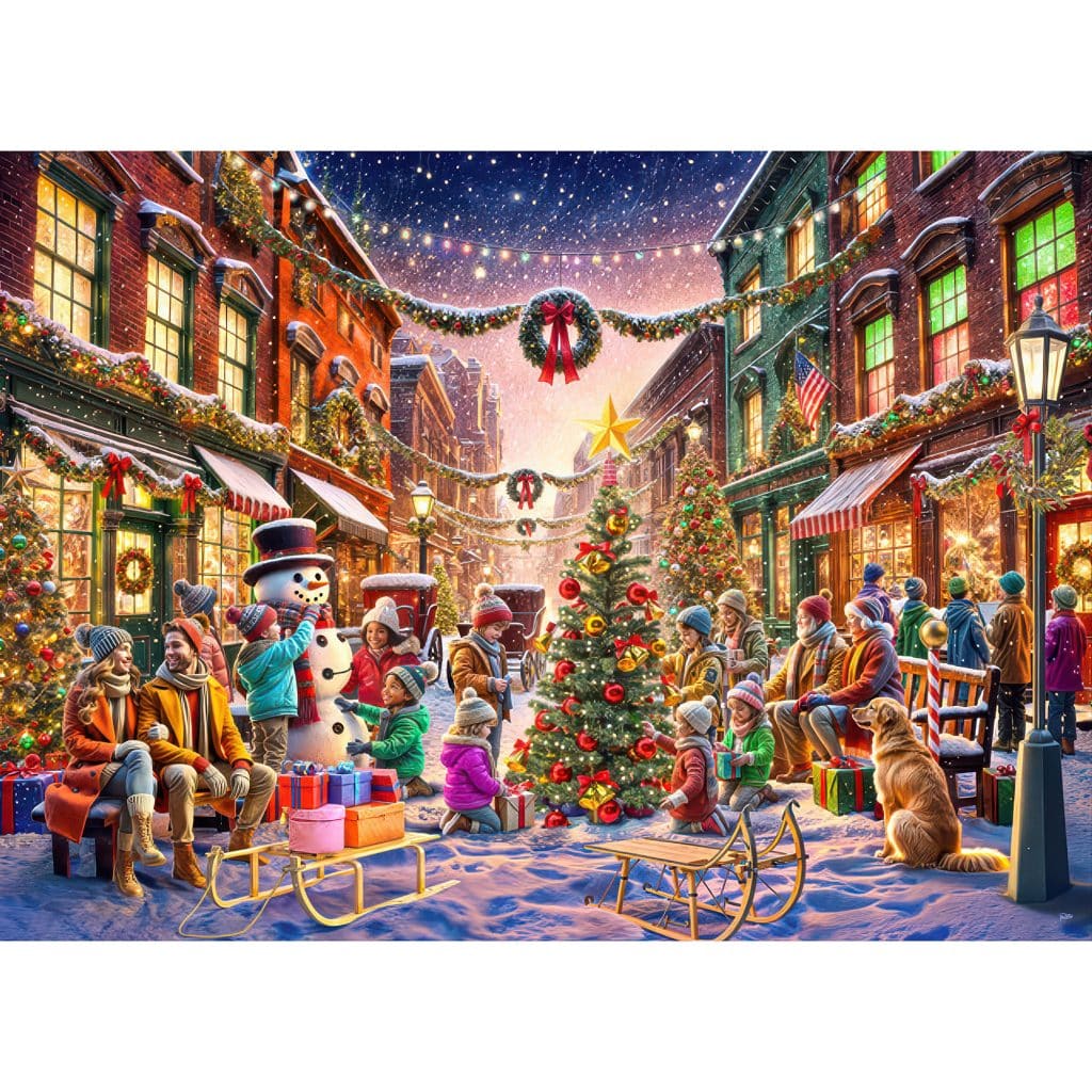 Downtown Christmas Puzzle 1000 Pieces