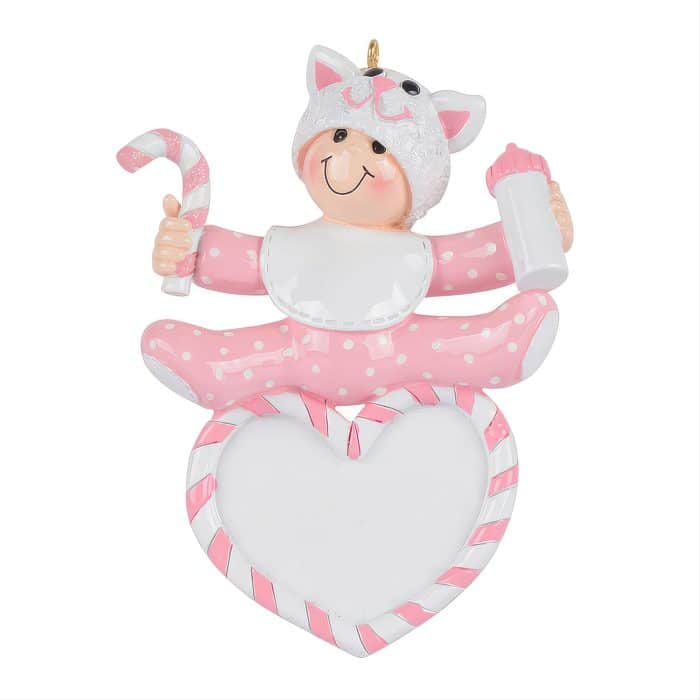 Kitty Cat Hat Child Ornament Personalize