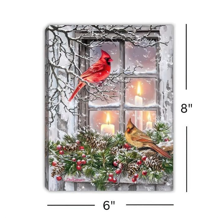 Together for Christmas Mini Lighted Tabletop Canvas Size