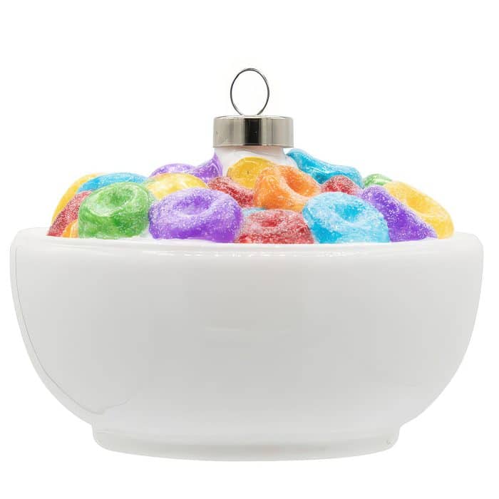 Kelloggs® Froot Loops™ Cereal Bowl Ornament Back
