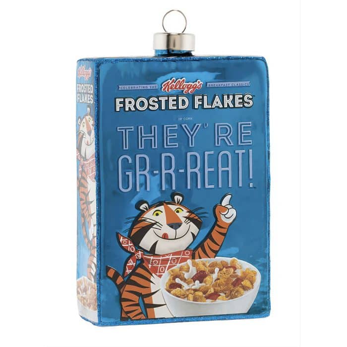 Kelloggs Frosted Flakes™ Vintage Cereal Box Ornament Side