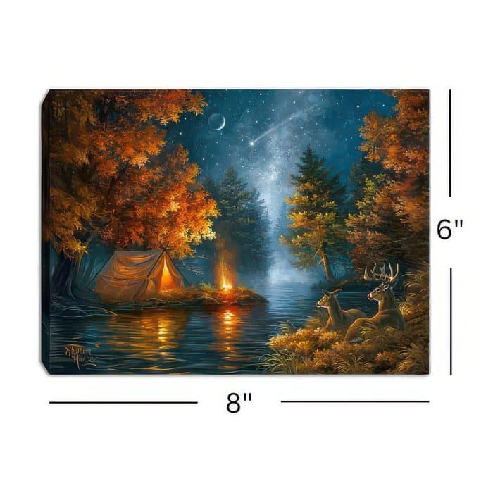 Wishing Upon a Star Mini Lighted Tabletop Canvas Size
