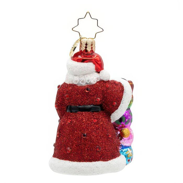 Santa's Christmas Countdown Gem By Radko Back