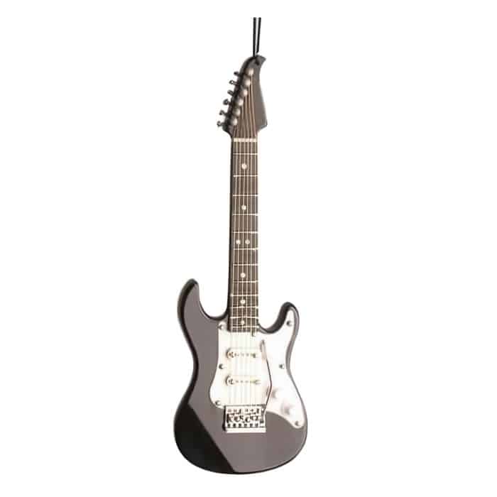 Black Electric Guitar Ornament