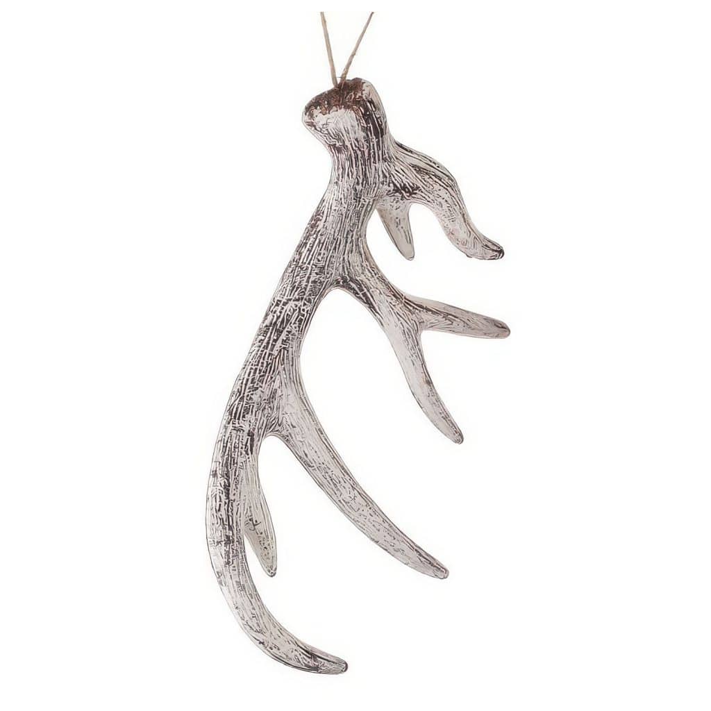 Deer Antler Glitter Frost Ornament