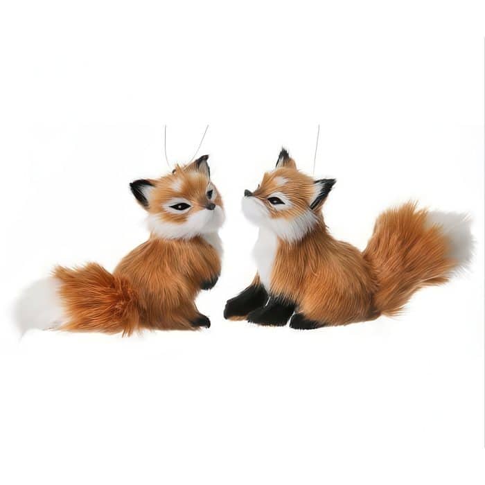 Furry Fox Ornaments Two Styles