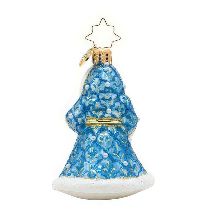 Gilded Grandeur Santa Gem by Radko Back