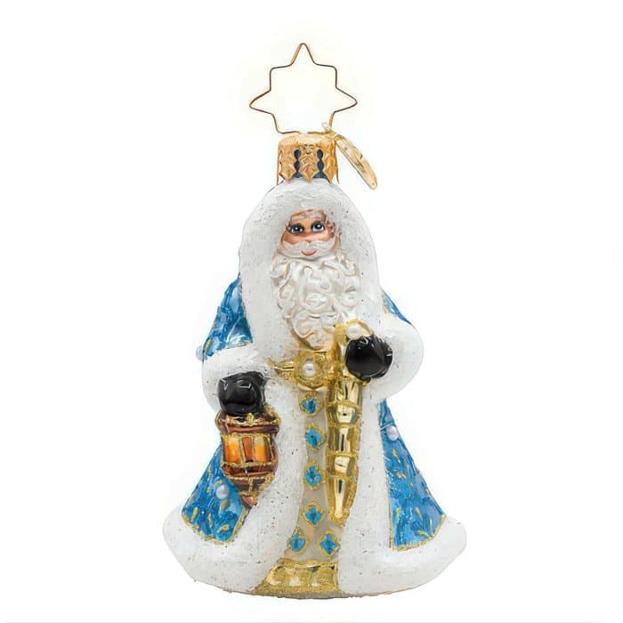 Gilded Grandeur Santa Gem by Radko Front