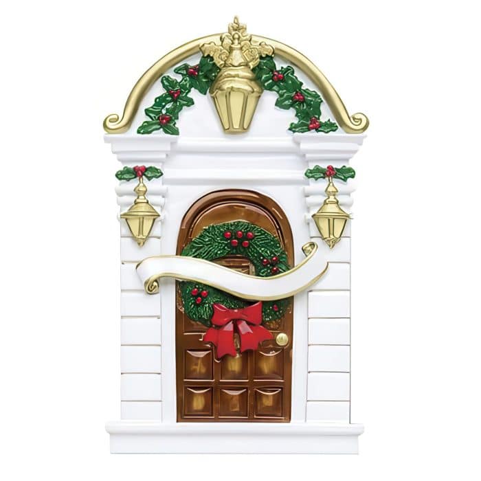Holly Door Home Ornament Personalize