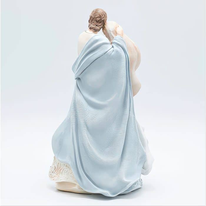 Holy Family Leaf Pattern Figurine Back