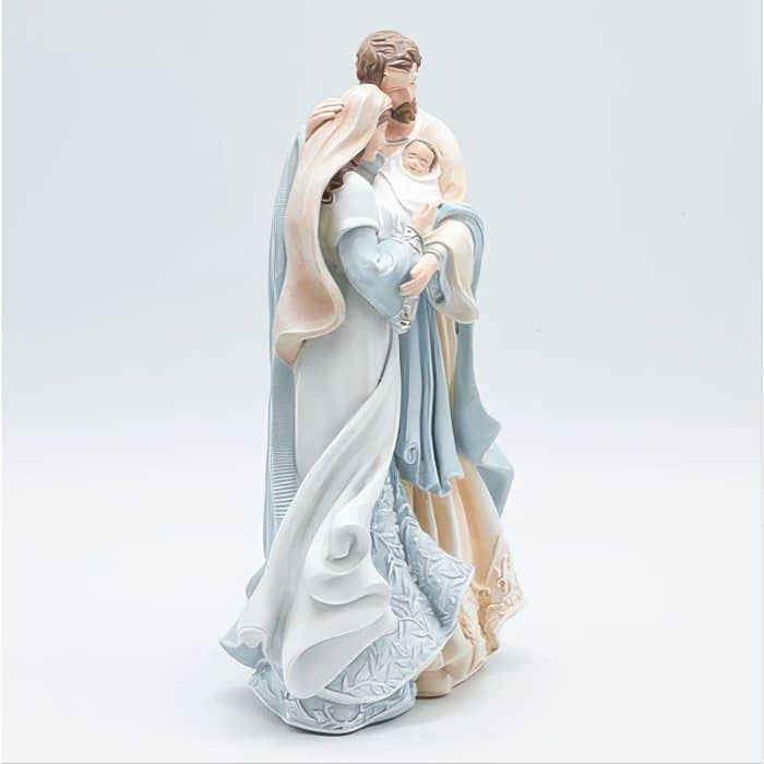 Holy Family Leaf Pattern Figurine Side