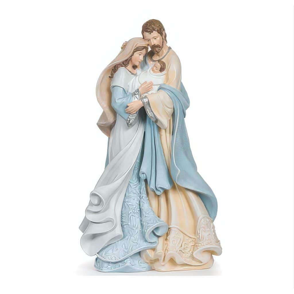Holy Family Leaf Pattern Figurine