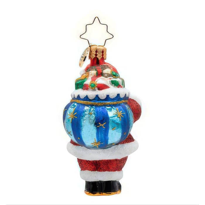 Jolly Old Kris Kringle Gem By Radko Back