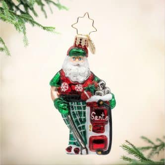 Jolly Golf Santa Gem By Radko