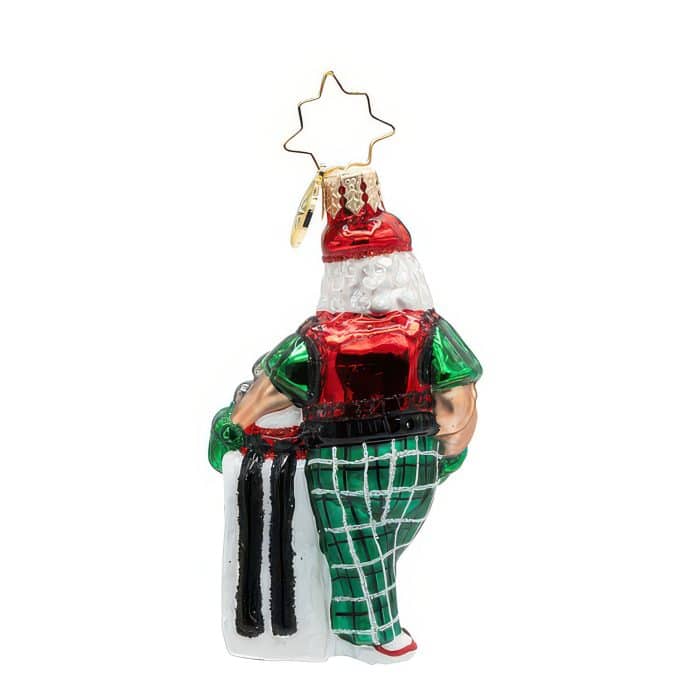 Jolly Golf Santa Gem By Radko Back