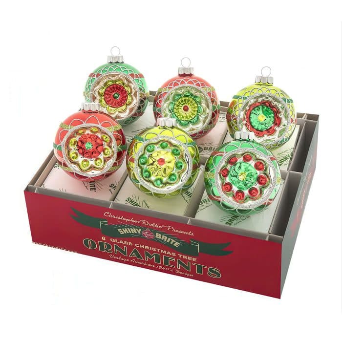 Holiday Splendor Reflector Rounds Radko Shiny Brite