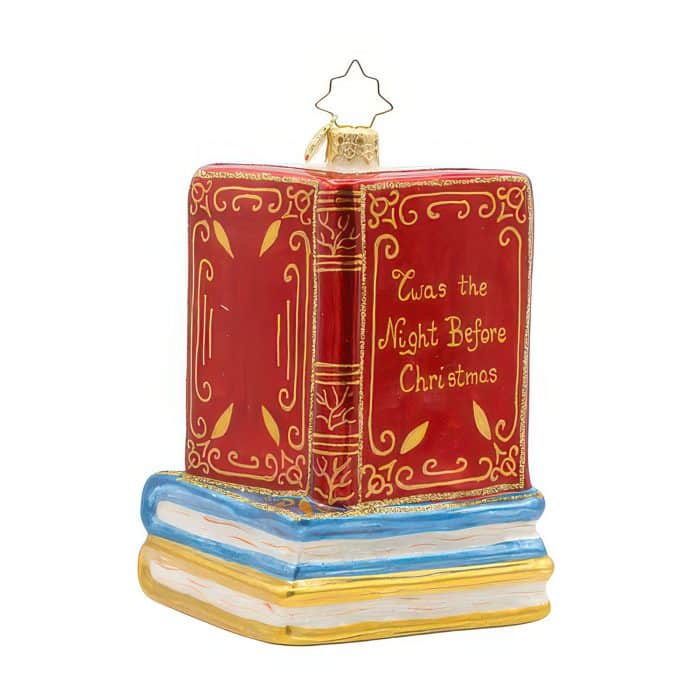 Santas Book Nook by Radko Back