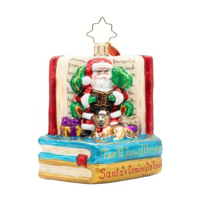 Santa's Book Nook Gem By Radko Front
