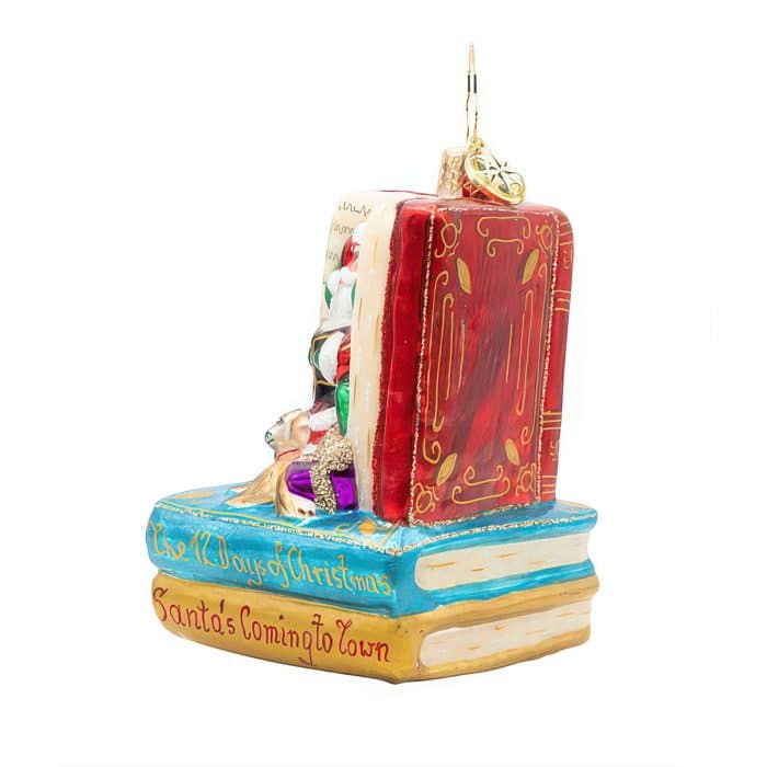 Santa's Book Nook Gem By Radko Side