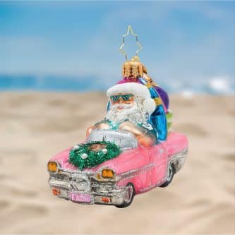 Santa's Coastal Christmas Ride Gem By Radko