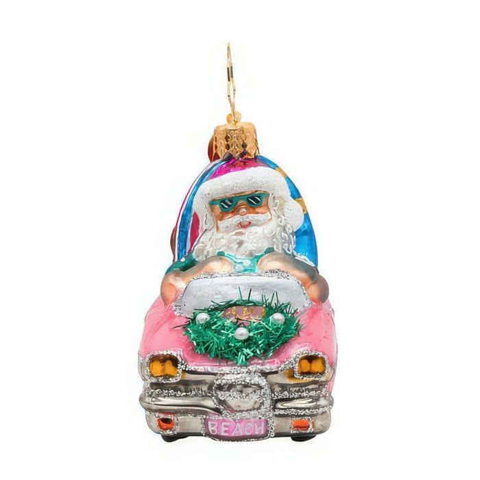 Santa's Coastal Christmas Ride Gem By Radko Hood