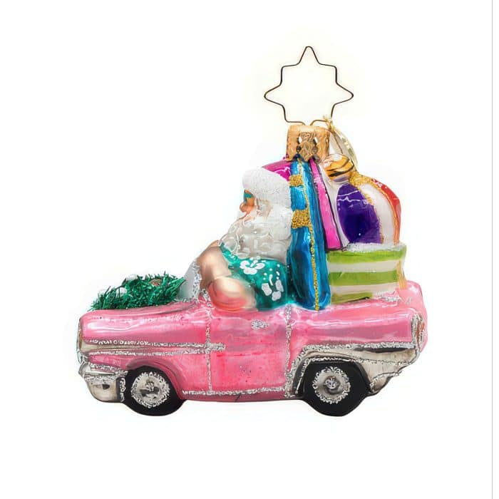 Santa's Coastal Christmas Ride Gem By Radko Side