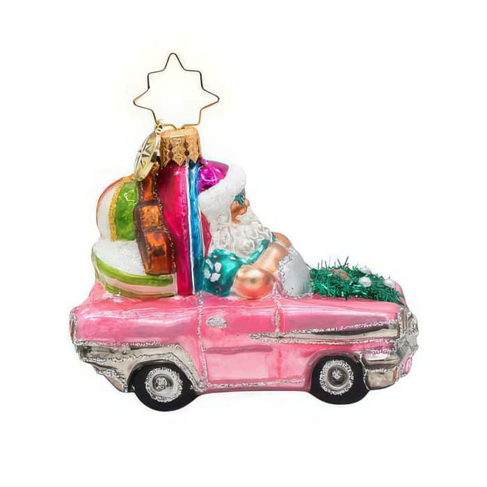 Santa's Coastal Christmas Ride Gem By Radko Side Two