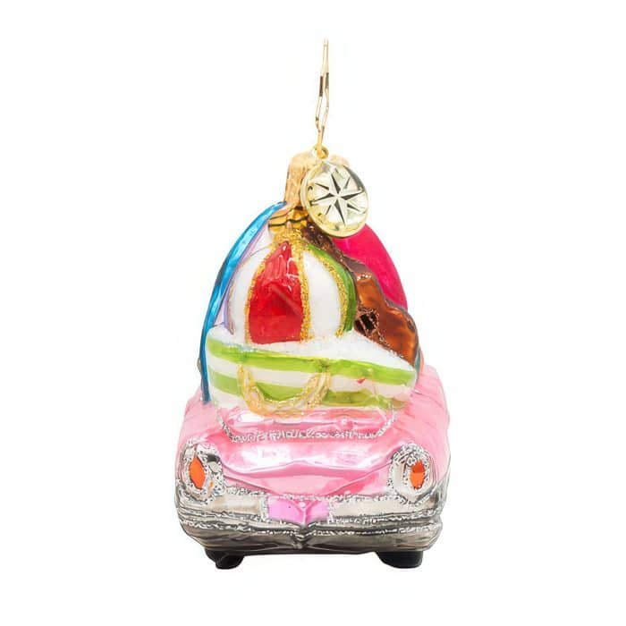 Santa's Coastal Christmas Ride Gem By Radko Back