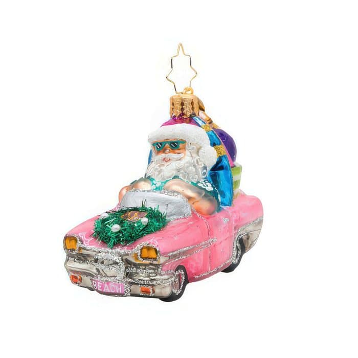 Santa's Coastal Christmas Ride Gem By Radko Front