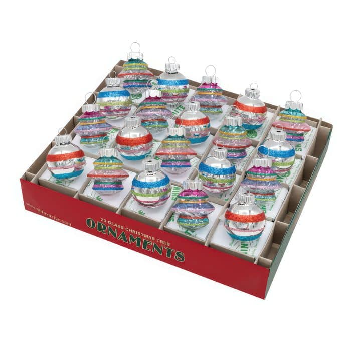 Confetti Reflector Shapes & Rounds Radko Shiny Brite