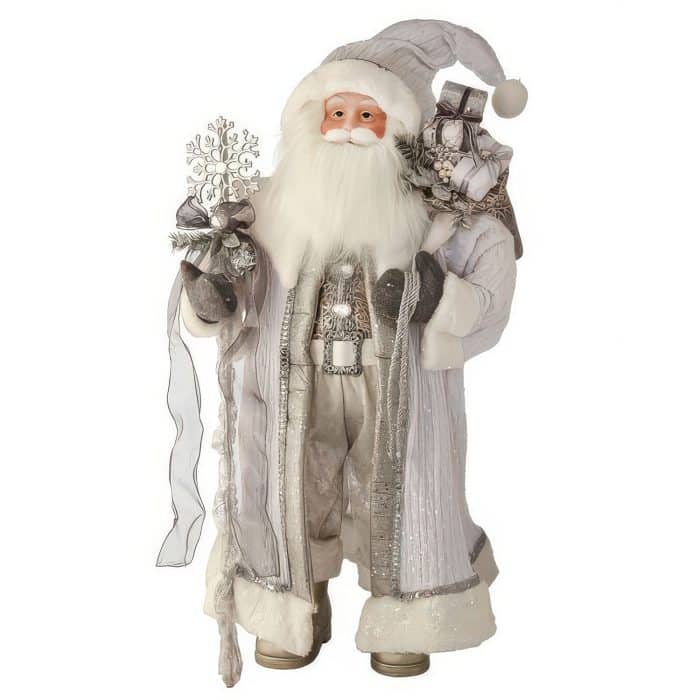 Winter White Frosty Santa