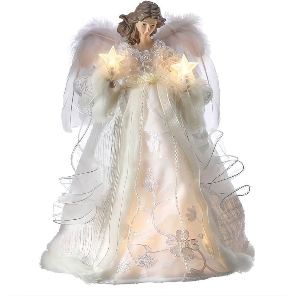 Starry Feather Wing Angel Tree Topper