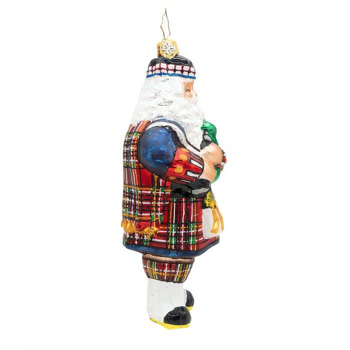Tartan Tidings Santa by Radko Side
