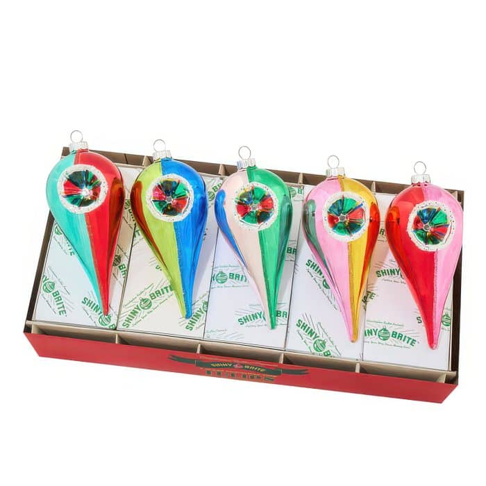 Christmas Confetti Reflector Tulips Shiny Brite by Radko