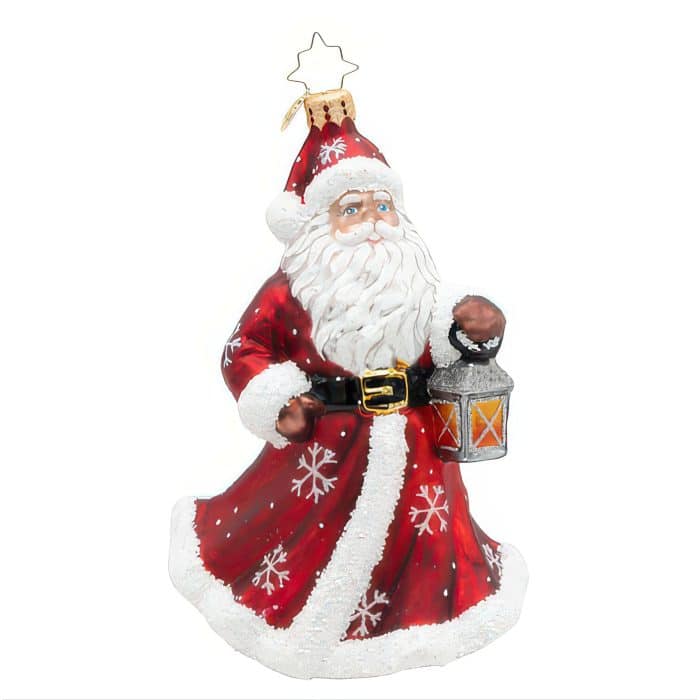 Yuletide Wanderer Santa by Radko Front