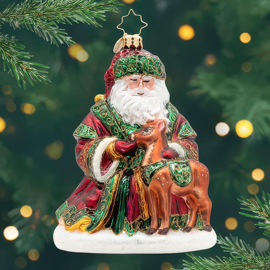 a Woodland Offering Santa by Radko