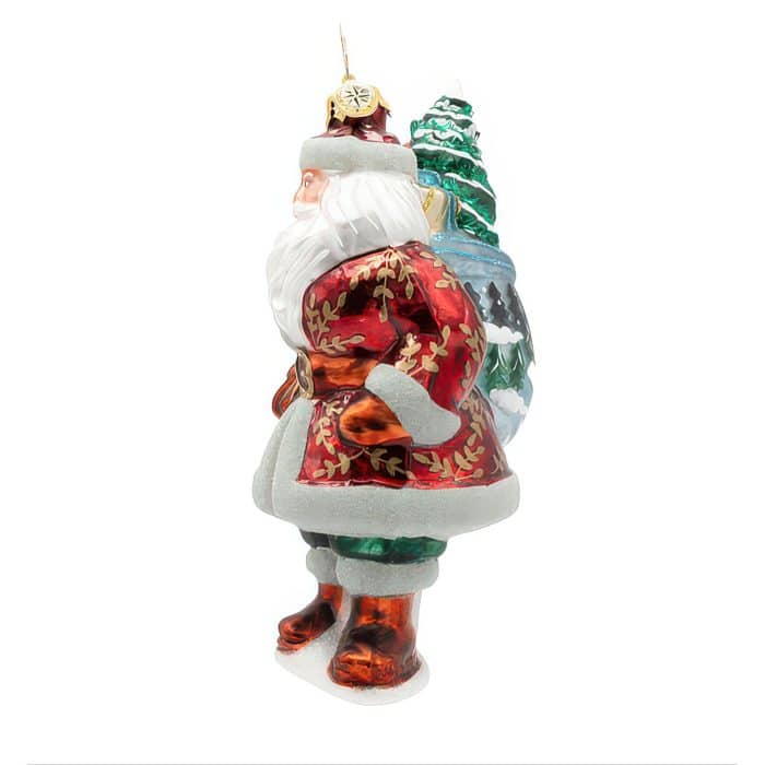 Woodland Noel Santa by Radko Side