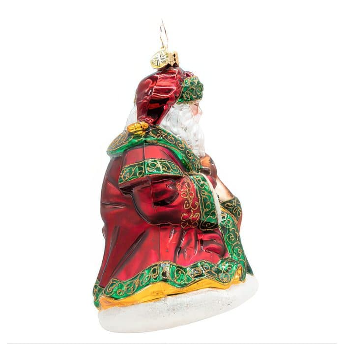 A Woodland Offering Santa By Radko Side