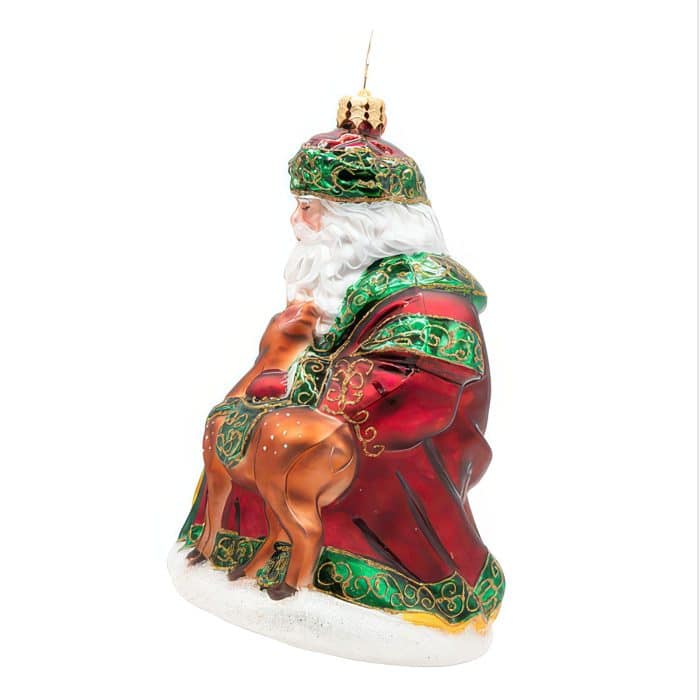 A Woodland Offering Santa By Radko Side Two